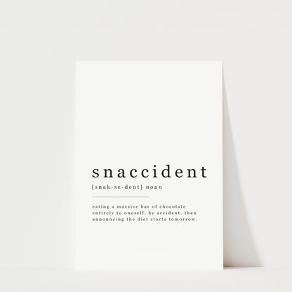 Snaccident Definition - Kitchen Wall Art