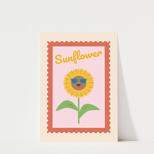 Sunflower Nursery Wall Art - Nature inspired bedroom and playroom decor
