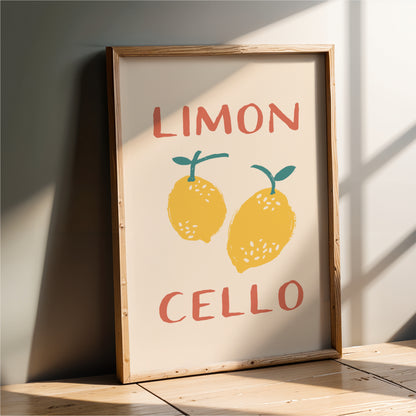 Limon Cello - Kitchen Wall Art