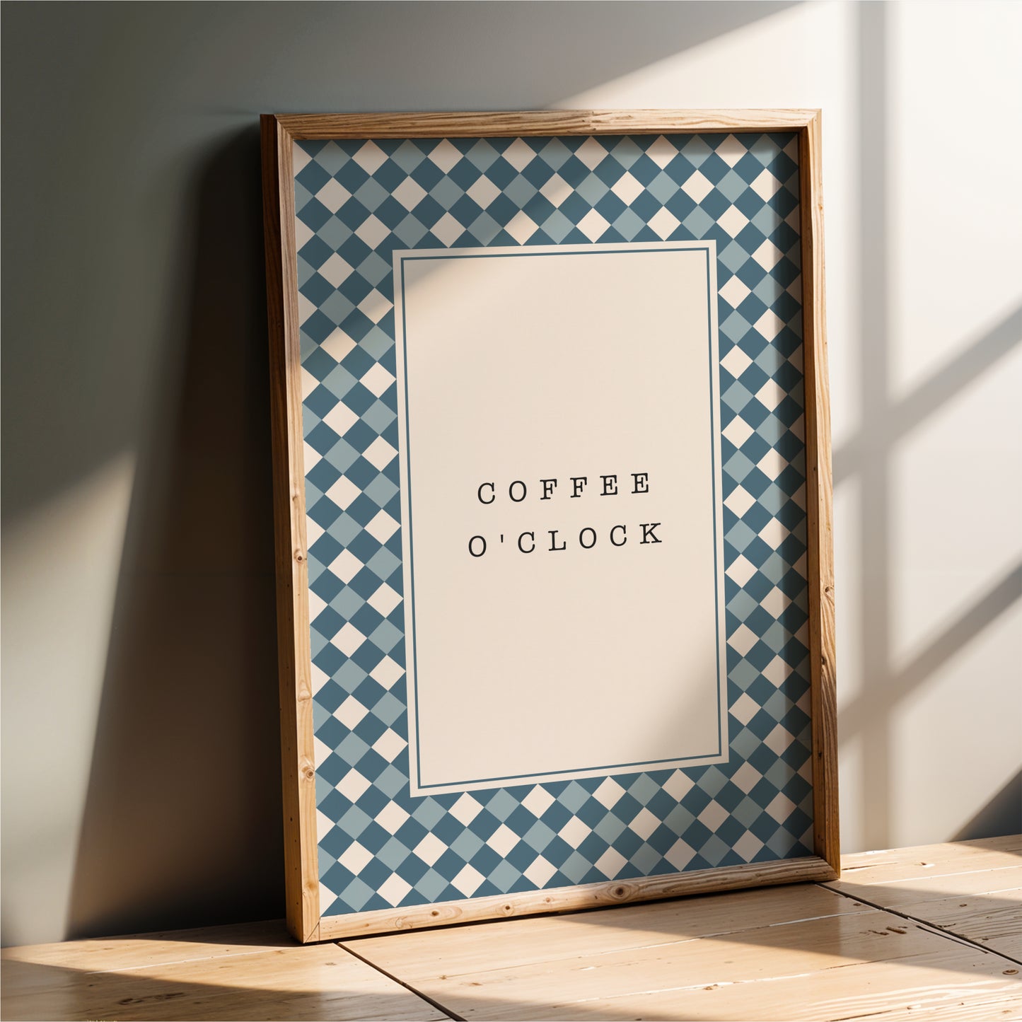 Coffee O'Clock Diamonds - Coffee Wall Art Print