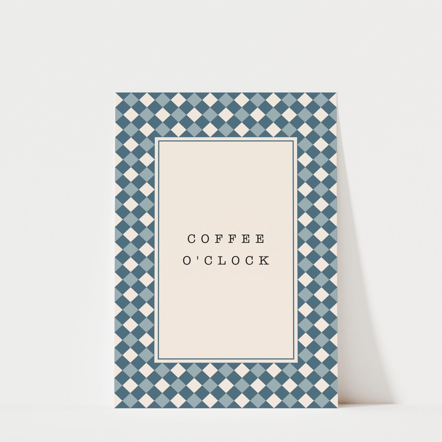 Coffee O'Clock Diamonds - Coffee Wall Art Print