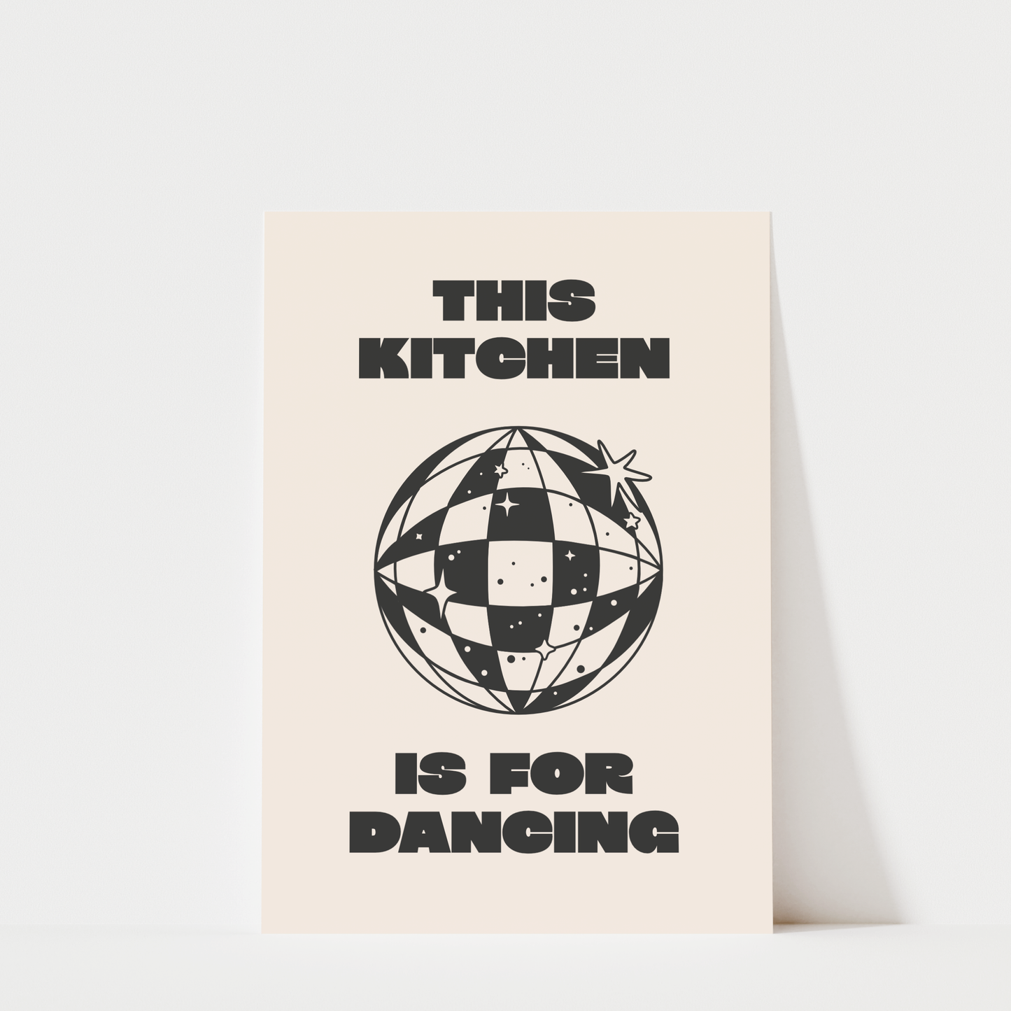 This Kitchen Is For Dancing Disco Ball - Kitchen Wall Art
