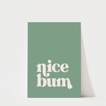 Nice Bum - Bathroom Wall Art