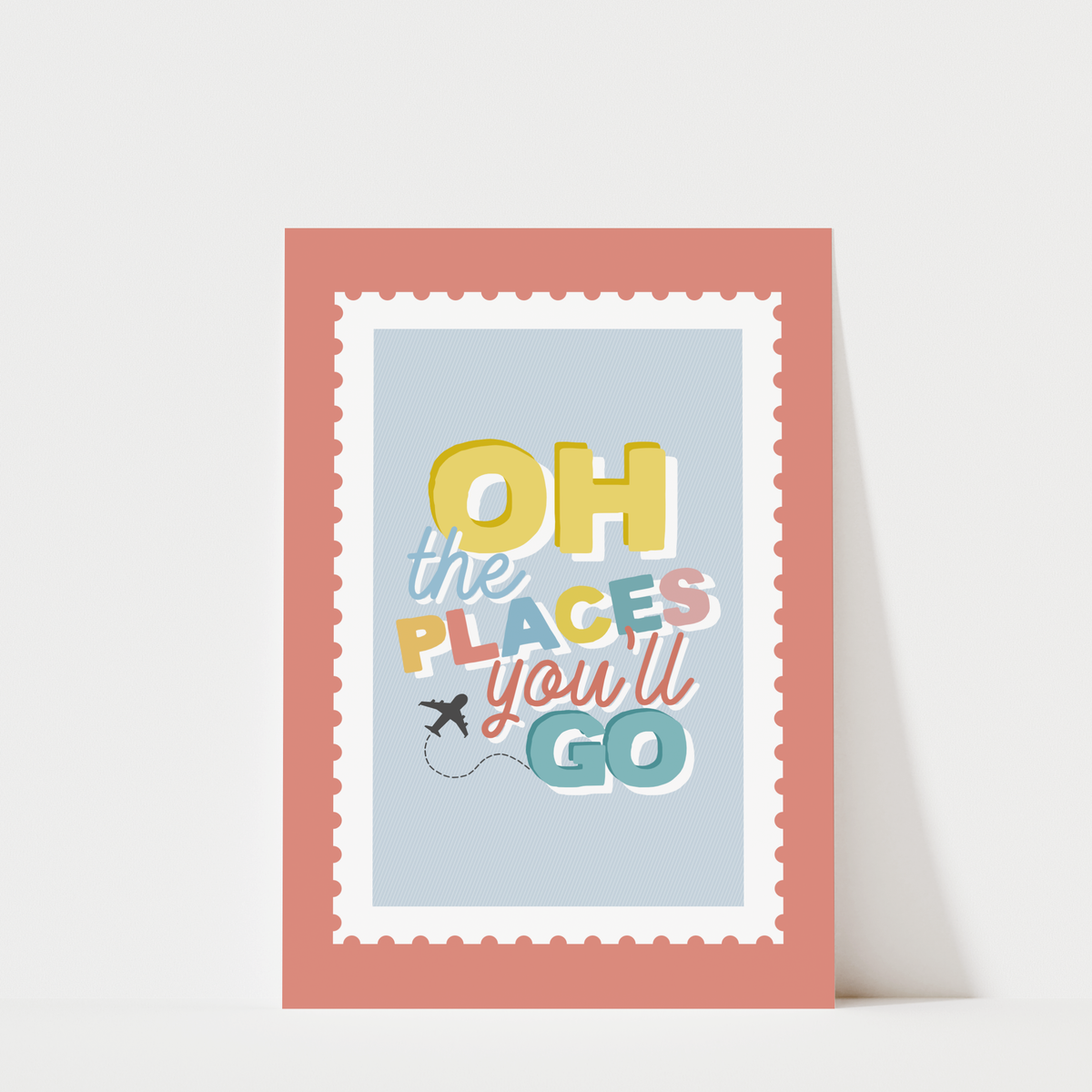Oh The Places You'll Go Print - Nursery Wall Art Decor