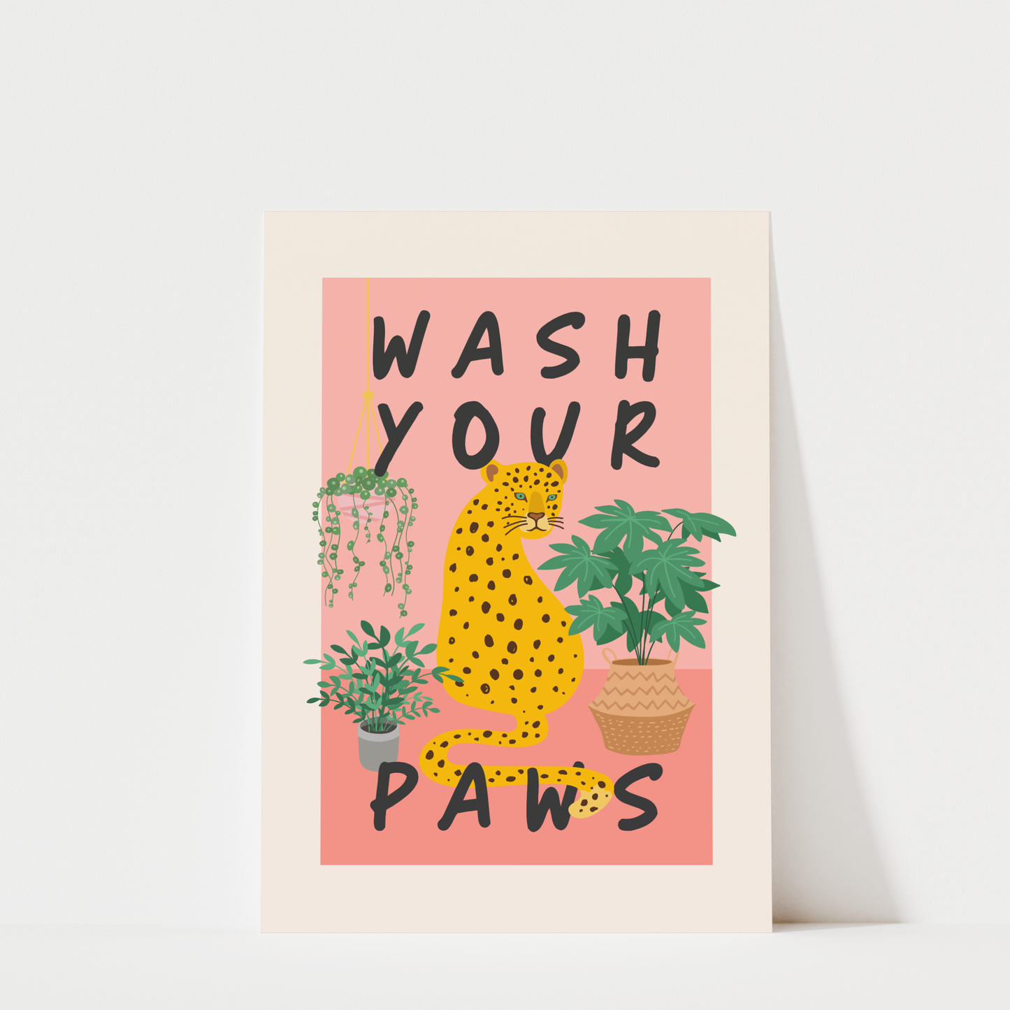 Wash Your Paws - Bathroom Wall Art