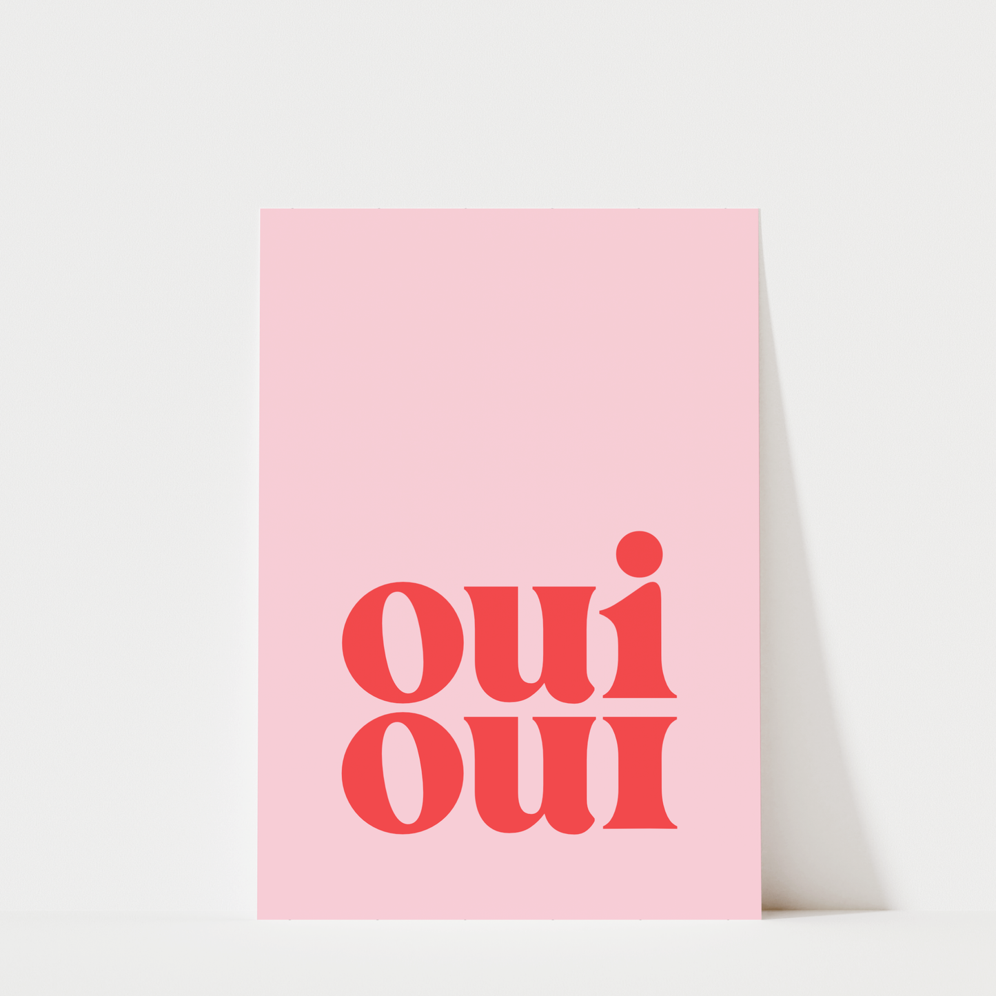Oui Oui Pink - Bathroom Wall Art