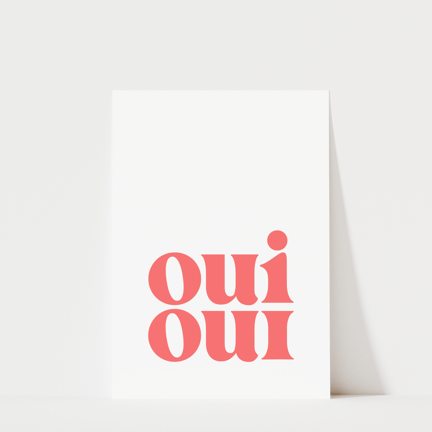 Oui Oui Pink - Bathroom Wall Art