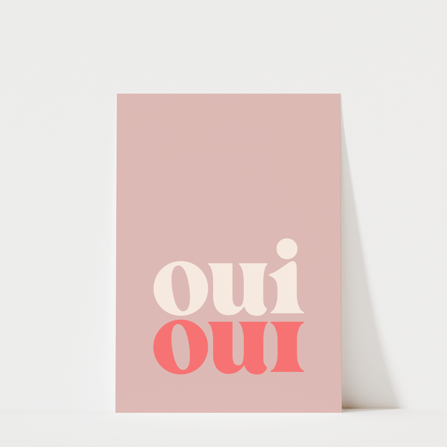 Oui Oui Pink - Bathroom Wall Art
