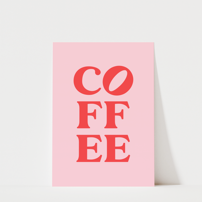 Coffee Typography - Coffee Wall Art Print