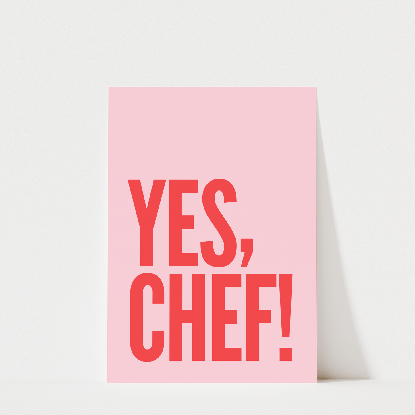 Yes Chef - Kitchen Wall Art Print