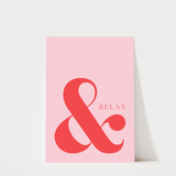& Relax Bathroom Print