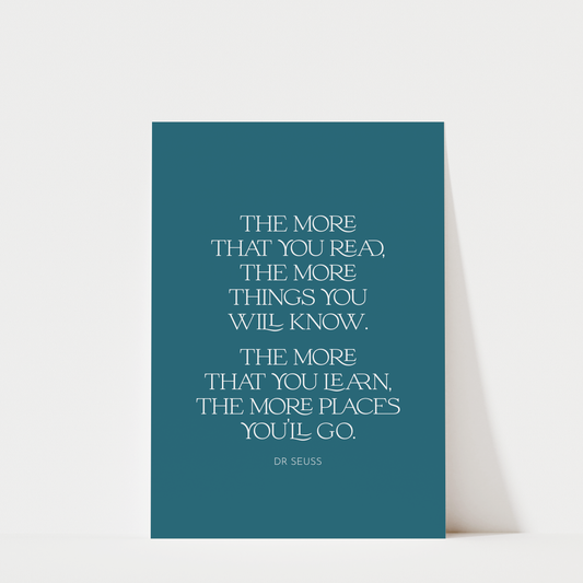 Dr. Seuss Quote Print - Kids Nursery Wall Art