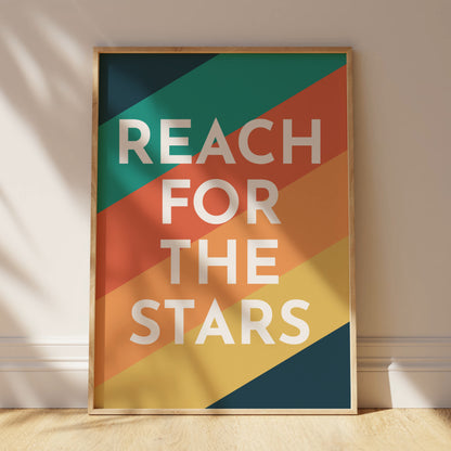 Reach for the Stars - Kids Space Wall Art
