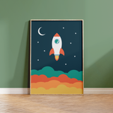 Space Rocket Print