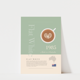 Flat White Coffee Print