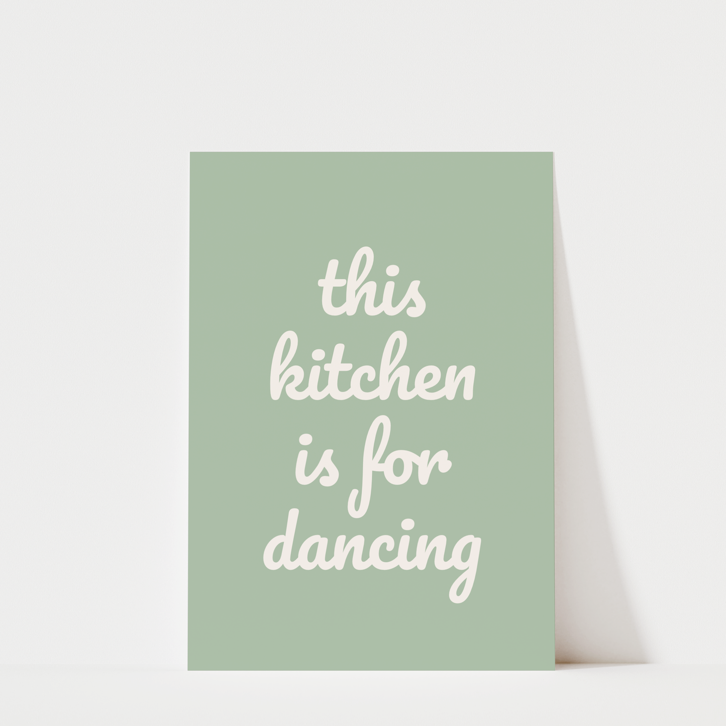This Kitchen Is For Dancing - Kitchen Wall Art Print