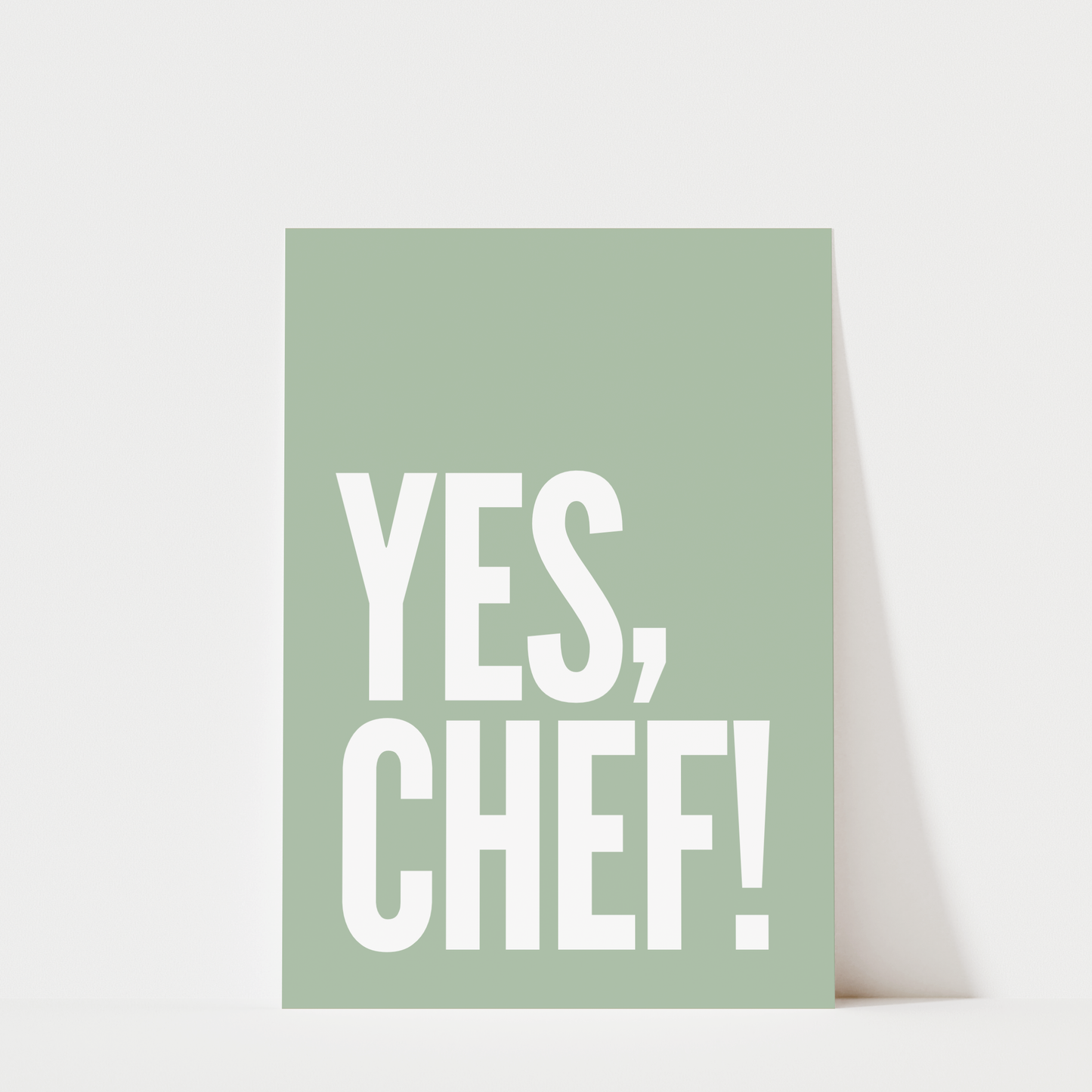 Yes Chef - Kitchen Wall Art Print
