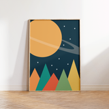 Space Mountains Print