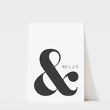 & Relax Bathroom Print