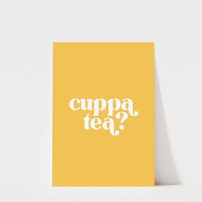 Cuppa Tea - Kitchen Wall Art Print