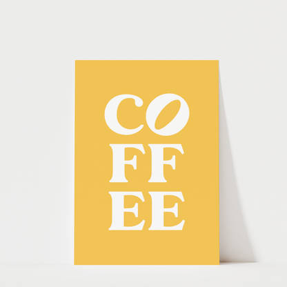 Coffee Typography - Coffee Wall Art Print