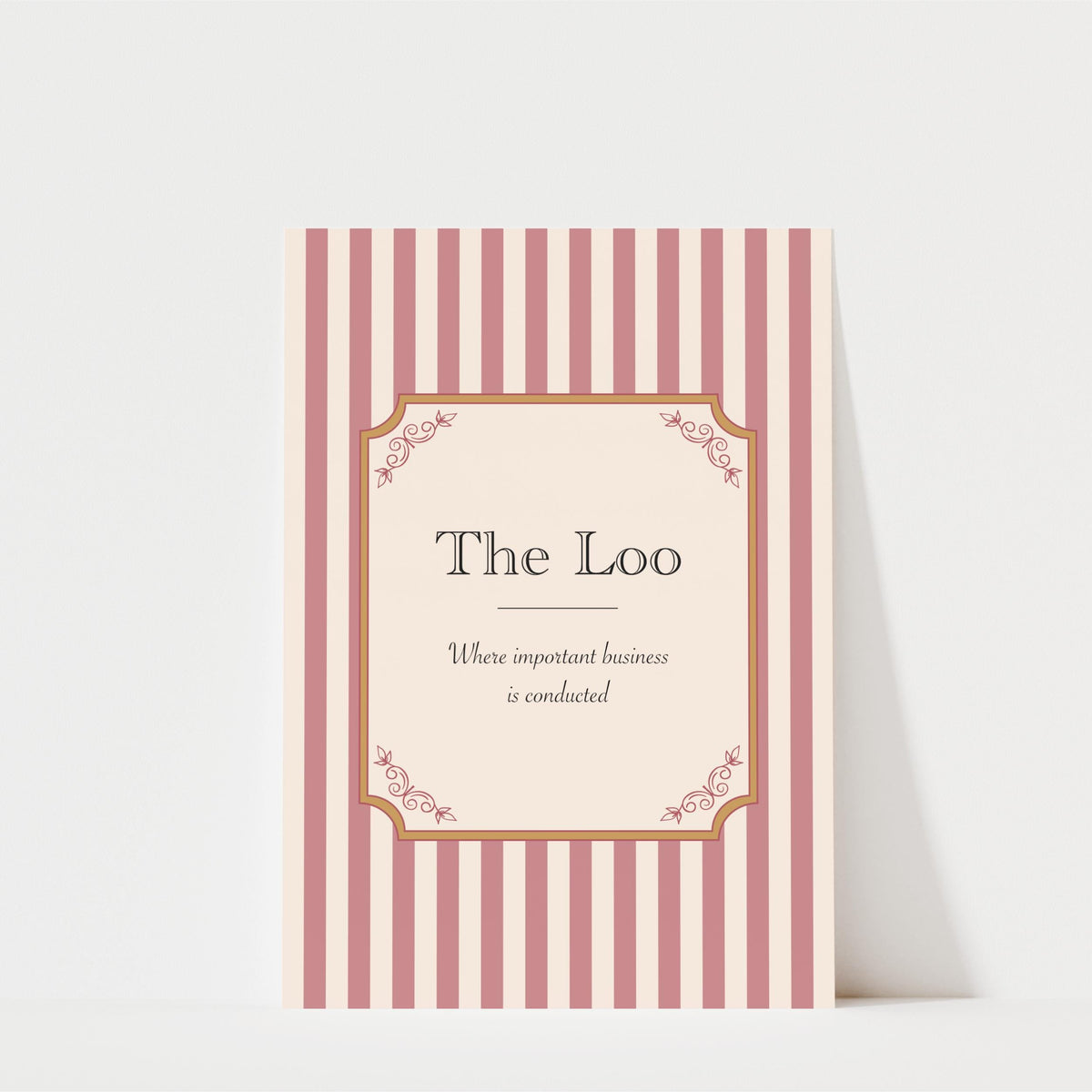 The Loo Print - Country House Wall Art | British Home Decor