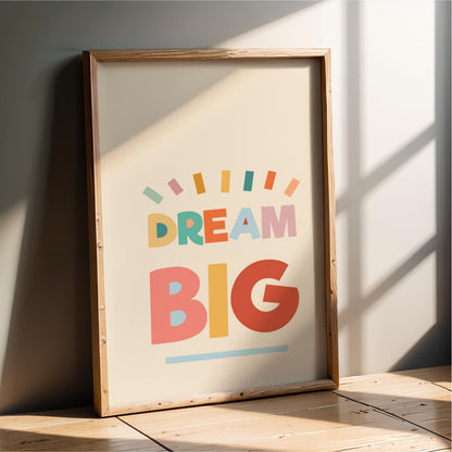 Dream Big - Nursery Wall Art