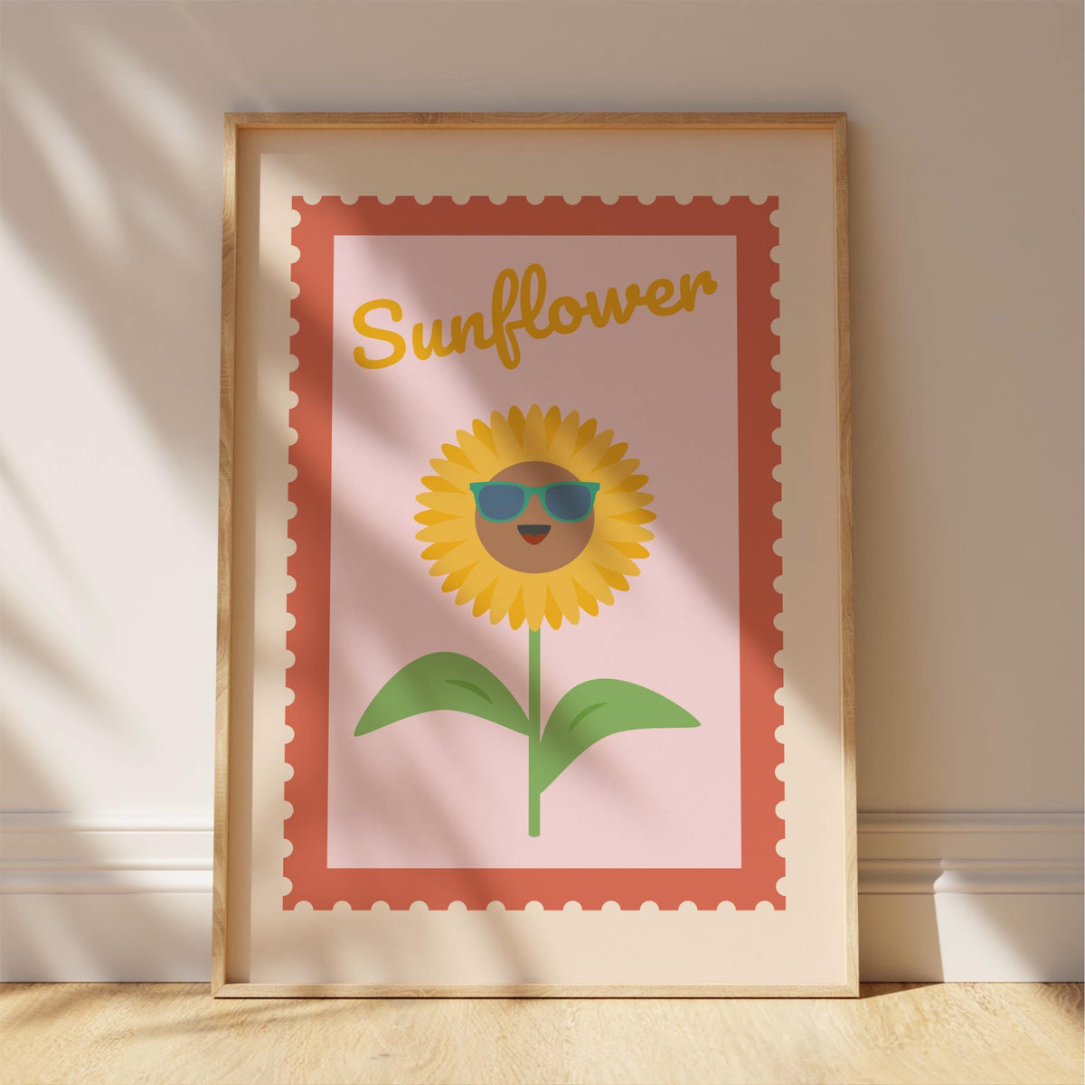 Sunflower Nursery Wall Art - Nature inspired bedroom and playroom decor