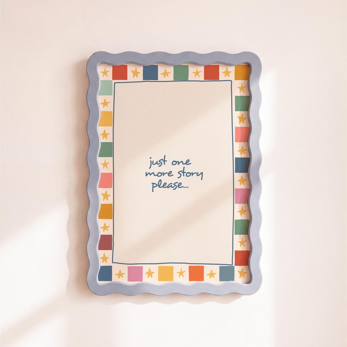 Just One More Story Print - Kids Bedroom Wall Art