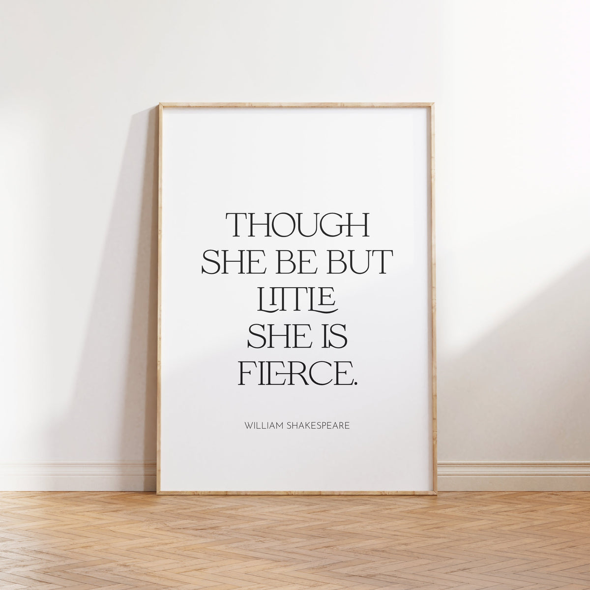 Shakespeare Quote Print – Though She Be But Little, Nursery Decor