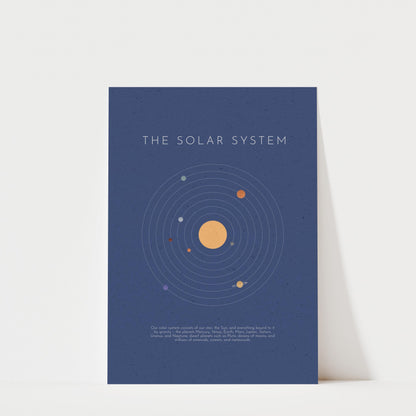 Retro Solar System Print – Educational Kids Nursery Decor