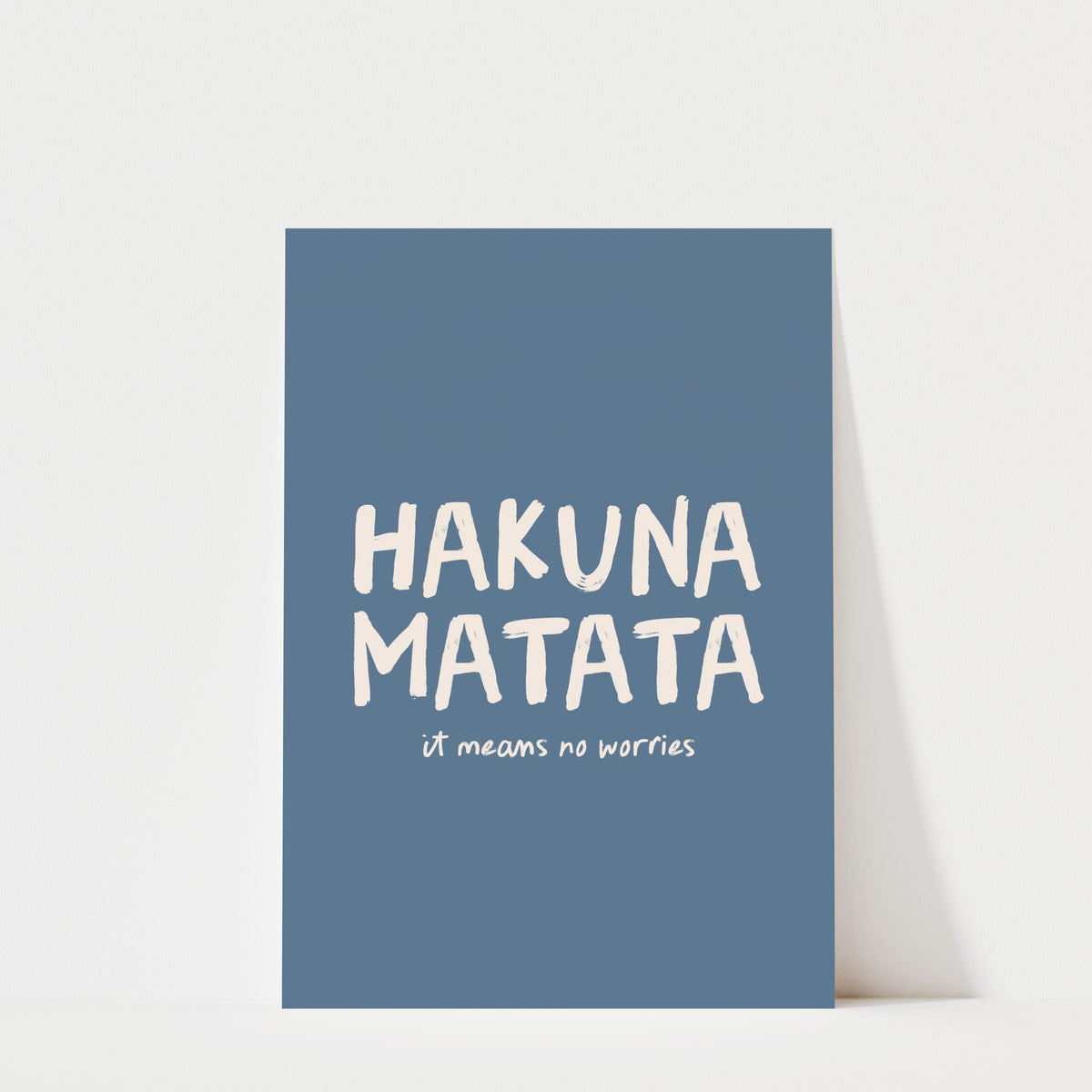Hakuna Matata Print – Colorful Kids Room Wall Art