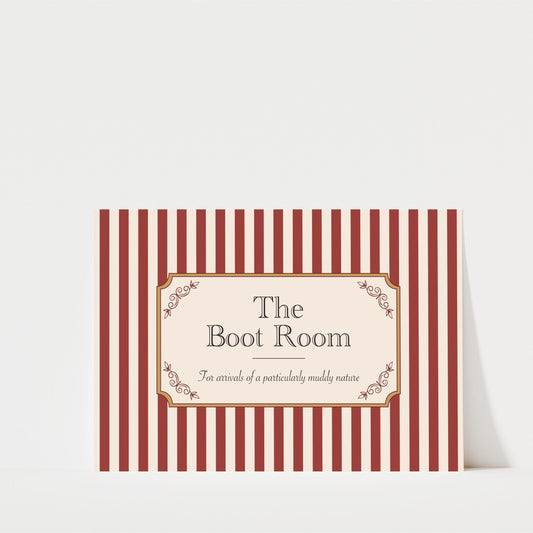 The Boot Room Landscape Print - Country House Wall Art | British Home Decor