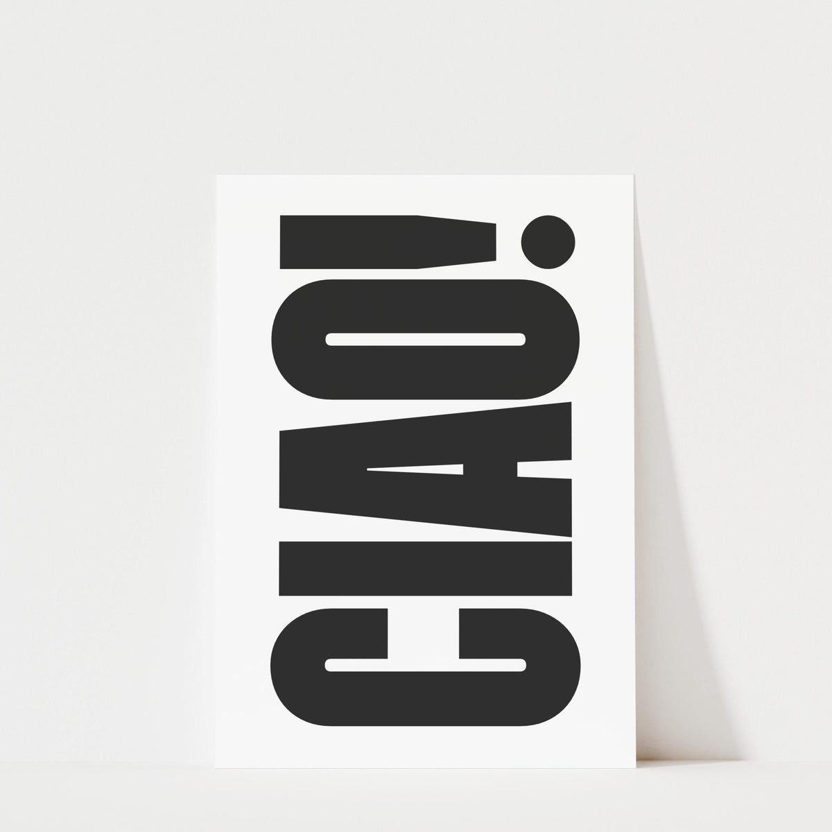 Ciao! - Italian Typography Print