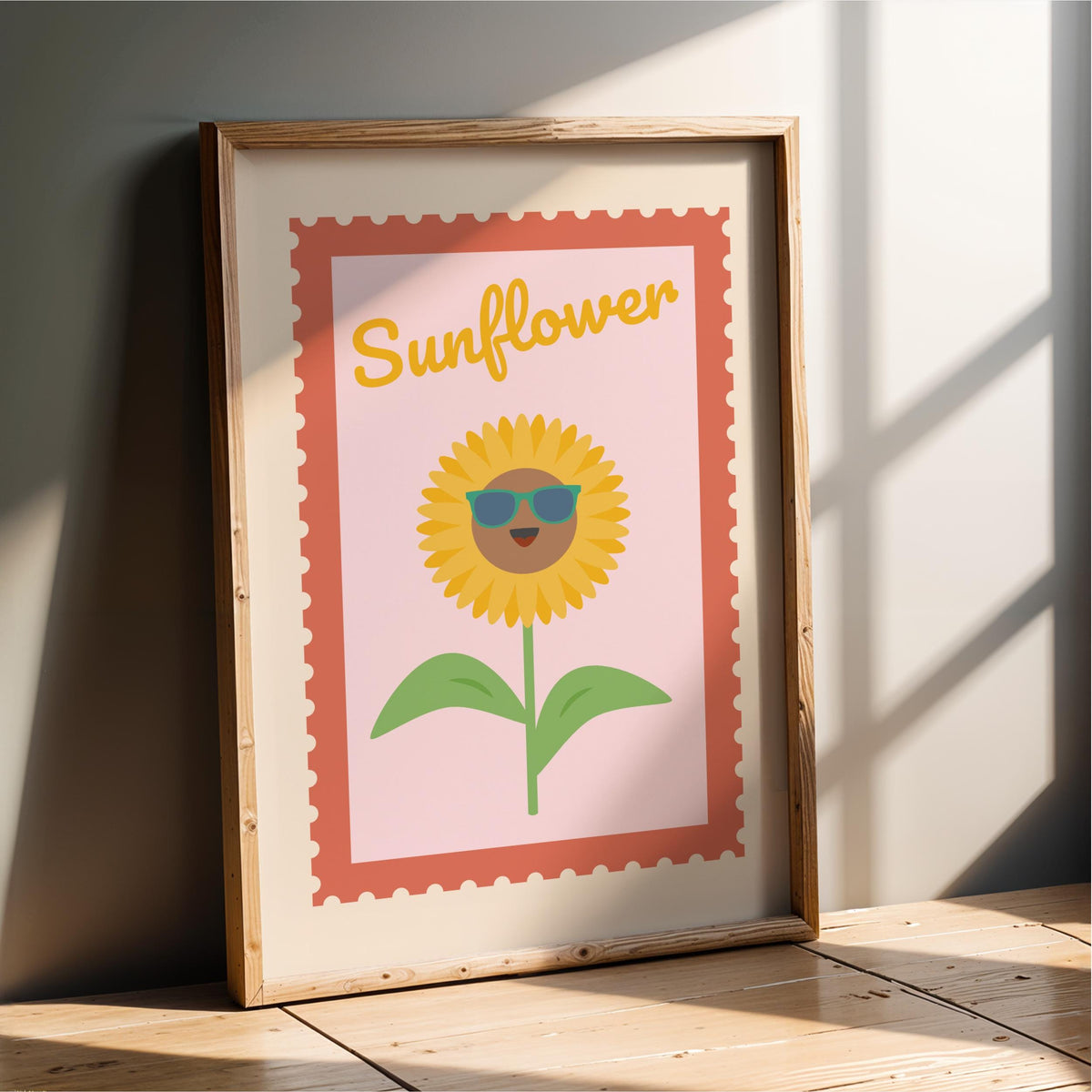Sunflower Nursery Wall Art - Nature inspired bedroom and playroom decor