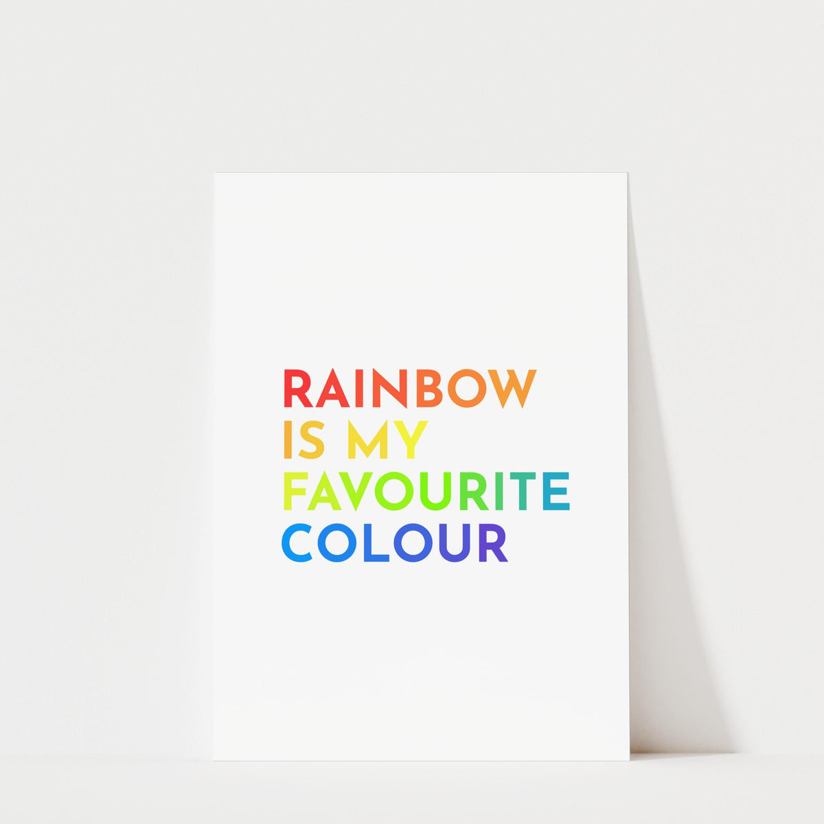 Rainbow Nursery Print | Colorful Kids Room Wall Art