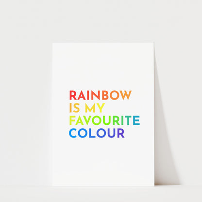 Rainbow Nursery Print | Colorful Kids Room Wall Art