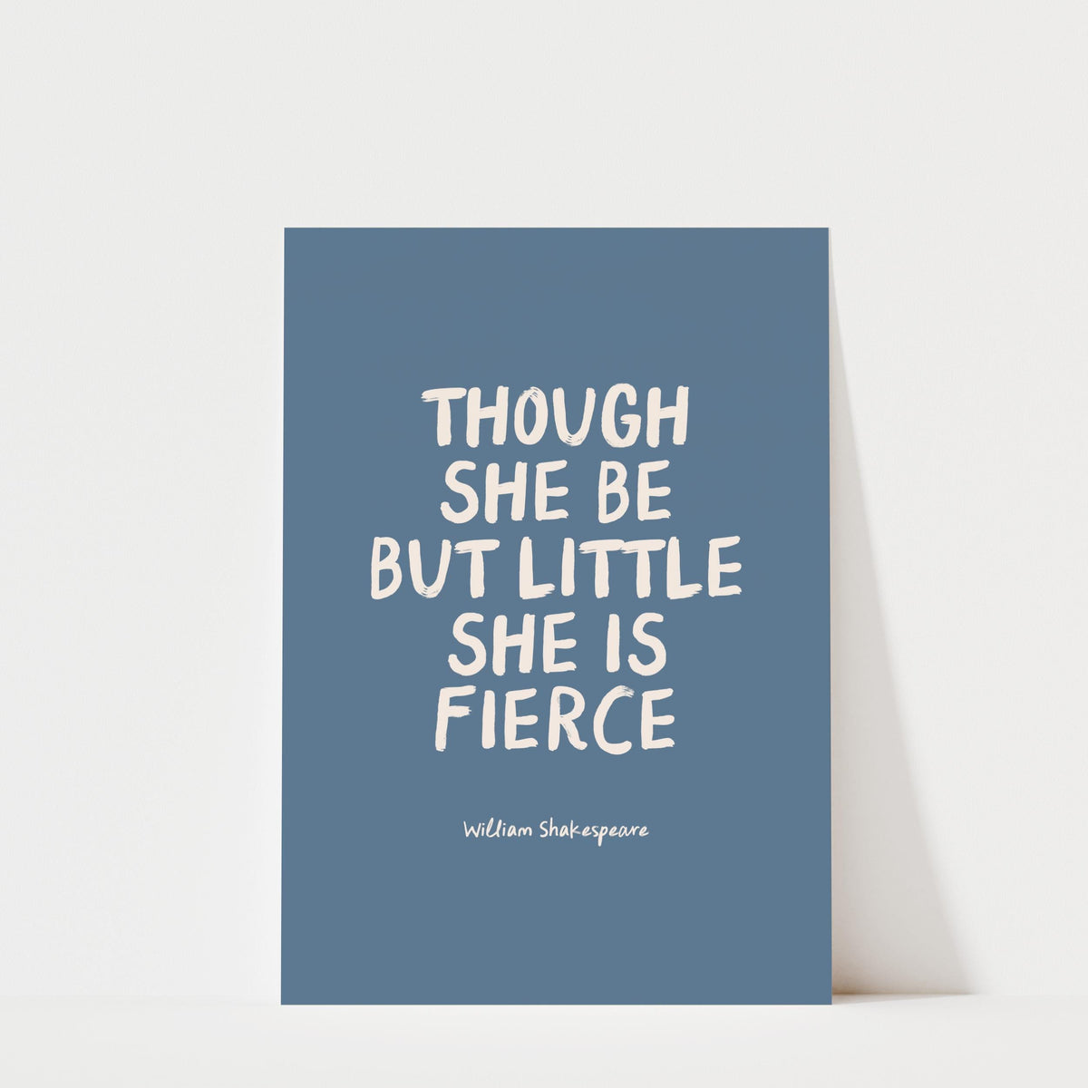 She Is Fierce - Colourful | William Shakespeare Quote for Kids & Nursery