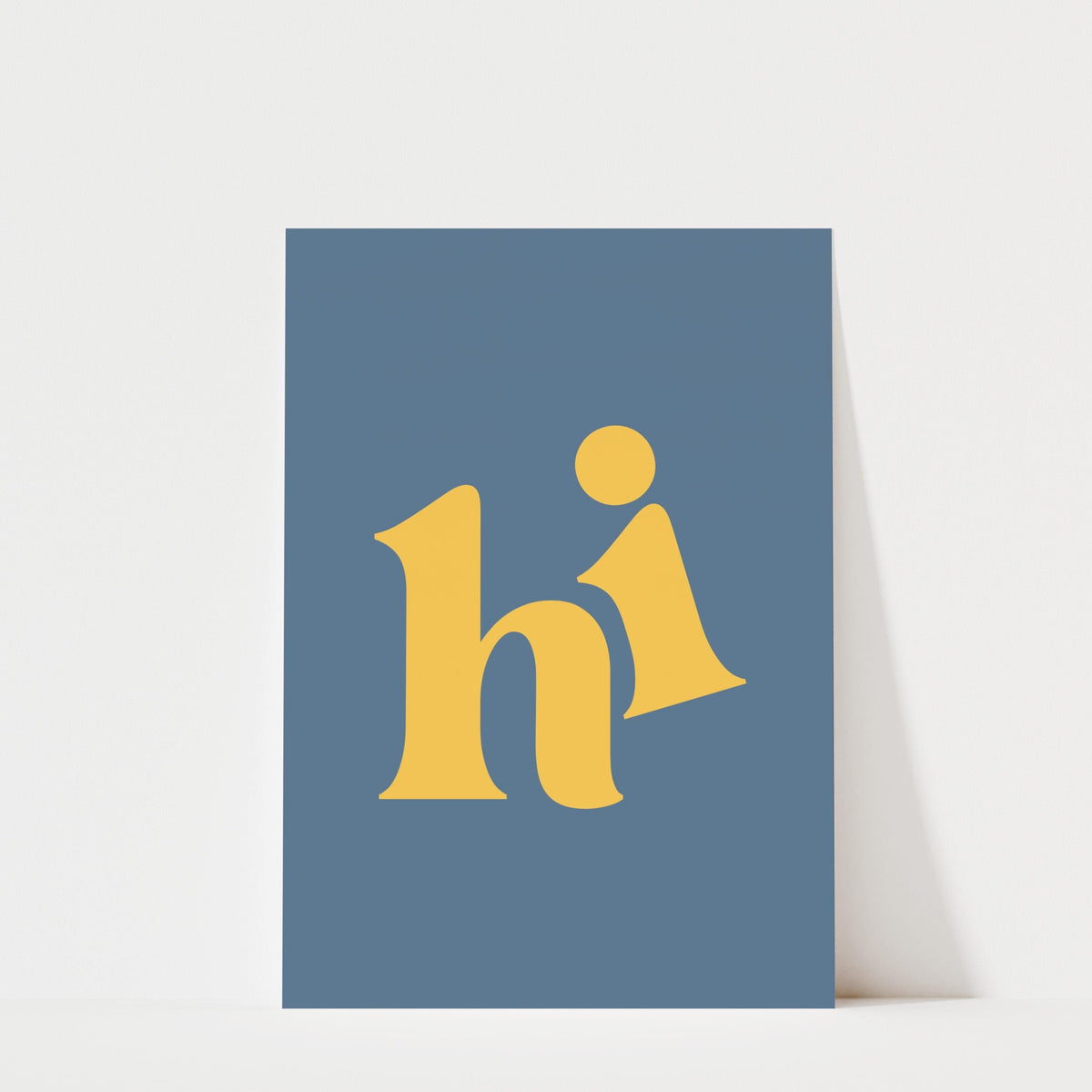 Hi - Typography Print