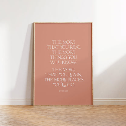 Dr. Seuss Quote Print - Kids Nursery Wall Art