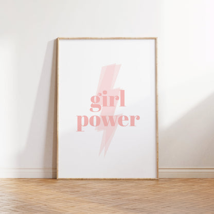 Girl Power Nursery Print | Inspirational Quote Poster